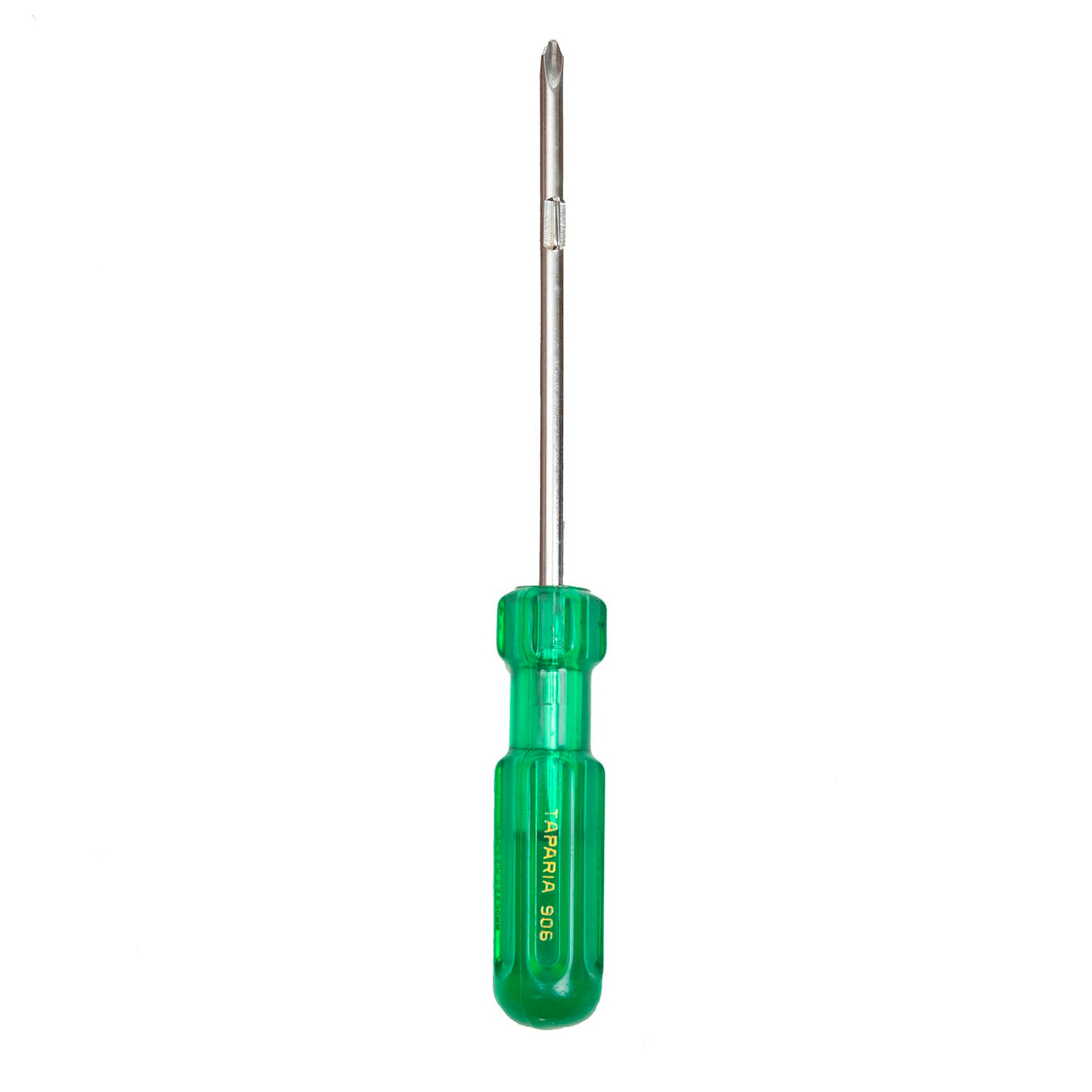 TAPARIA Attribute Value: 906 Steel Two in One Screw Driver - Green and Silver, Tip Size D1 x T1 : 8.0 X 0.9