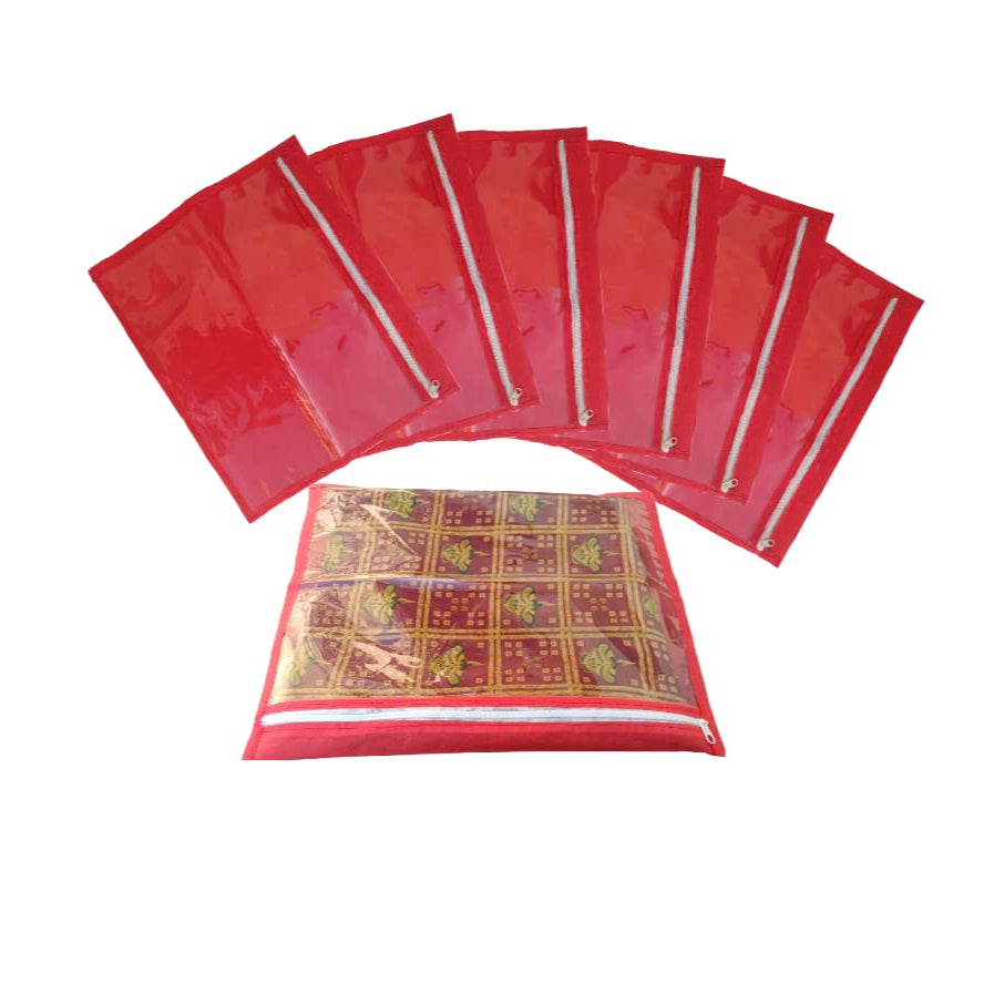 Buy Best 6 Single Saree cover/Cloth cover/Cloth Organizer