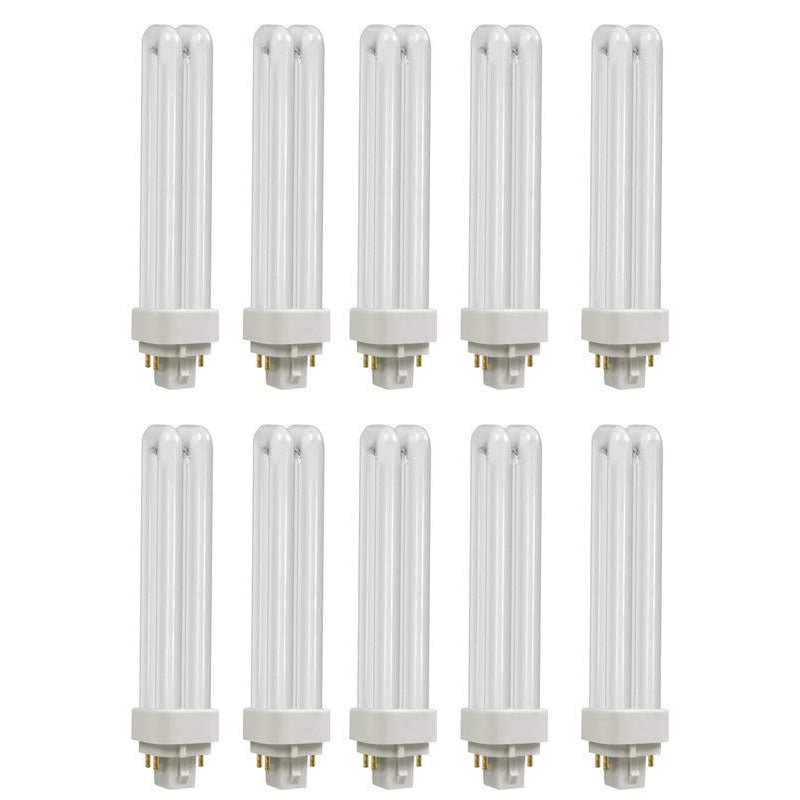 Osram Ledvance- 18 Watt- Dulux D/E- G24q-2 -Fluorescent PLC-DDE Lamp- 4 pin- Warm White 2700K- Pack of 10