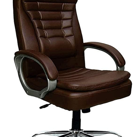 MA STUFF Office Chair Ergonomic Desk Chair Computer Chair High-Back Mesh Home & Office Ergonomic Chair with Advanced Mechanism, Arm-Rest with Lumbar Support(Brown)