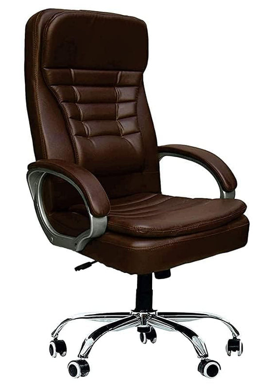 MA STUFF Office Chair Ergonomic Desk Chair Computer Chair High-Back Mesh Home & Office Ergonomic Chair with Advanced Mechanism, Arm-Rest with Lumbar Support(Brown)