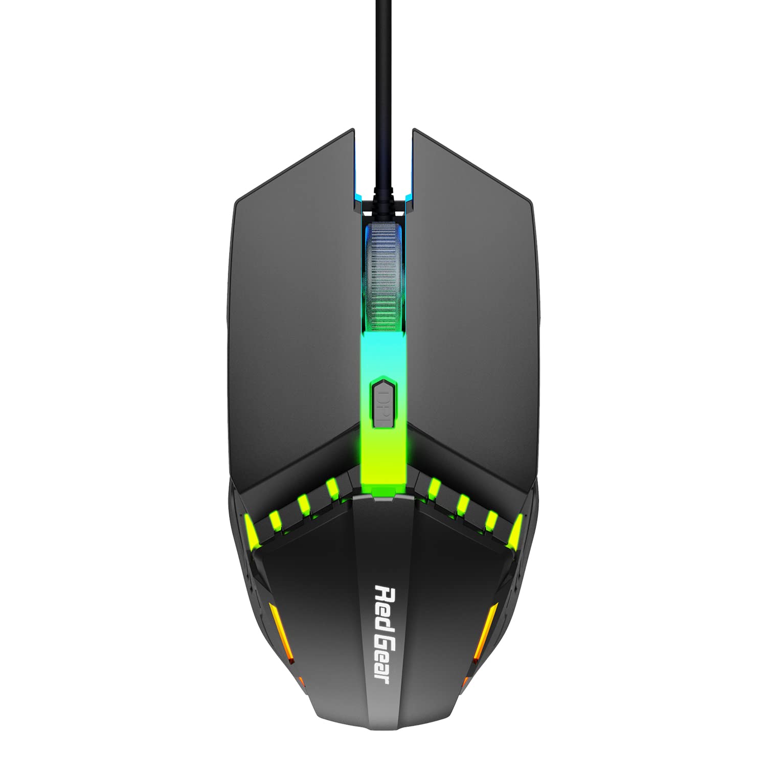 Redgear A-10 Wired Gaming Mouse with RGB LED, Lightweight and Durable Design, DPI Upto 2400, Compatible with Windows.