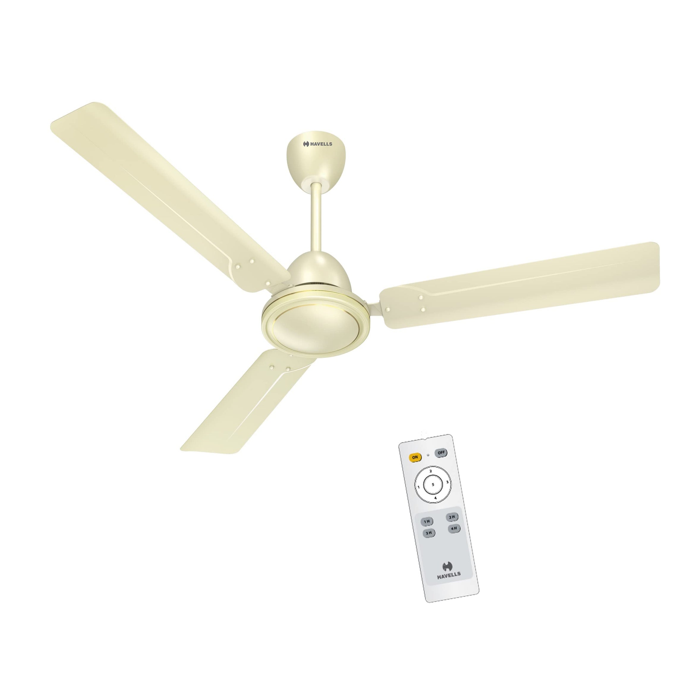 Havells 1200mm Glaze BLDC Motor Ceiling Fan | Remote Controlled, High Air Delivery Fan | 5 Star Rated, Upto 60% Energy Saving, 2 Year Warranty | (Pack of 1, Bianco)