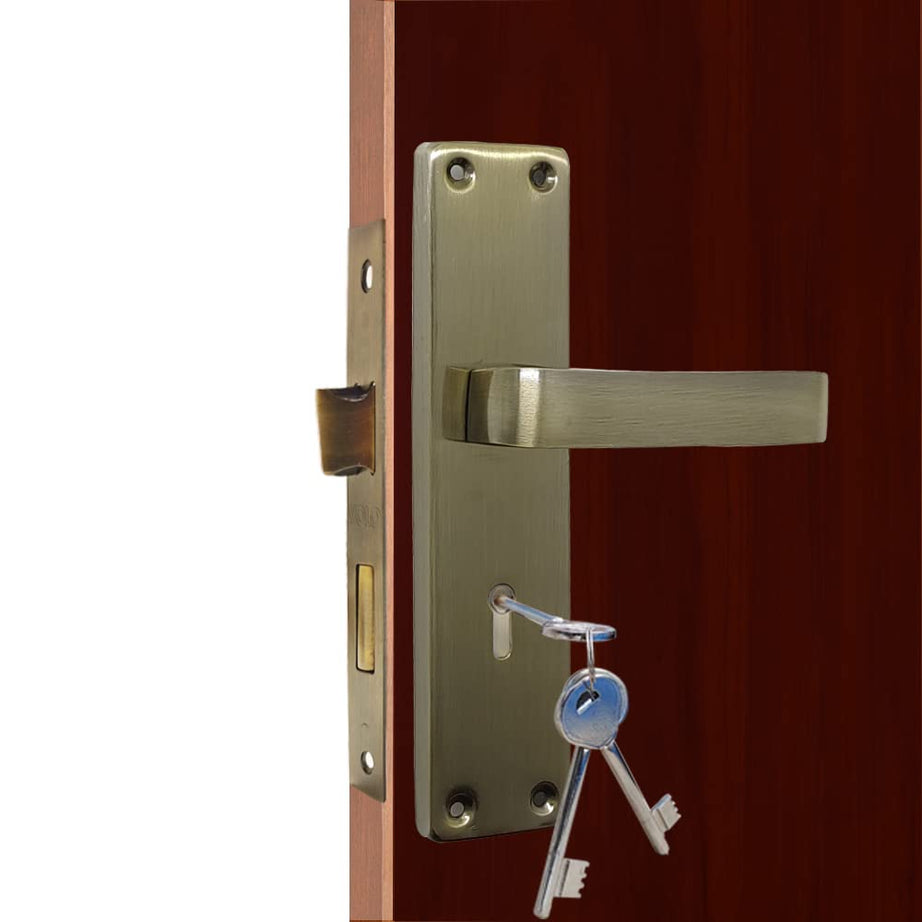 VOLO Security Mortise lock Handle set, door lock, complete with lock,8"/200mm, Antique finish, for Door Hardware.