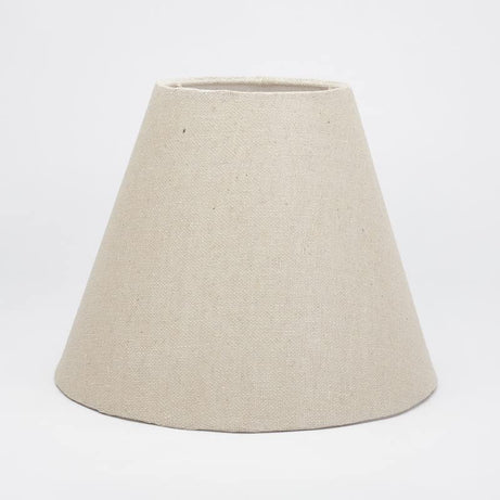 10" Inches, Small-Medium, Conical Lamp Shade, Cotton Fabric, Premium Jute Color