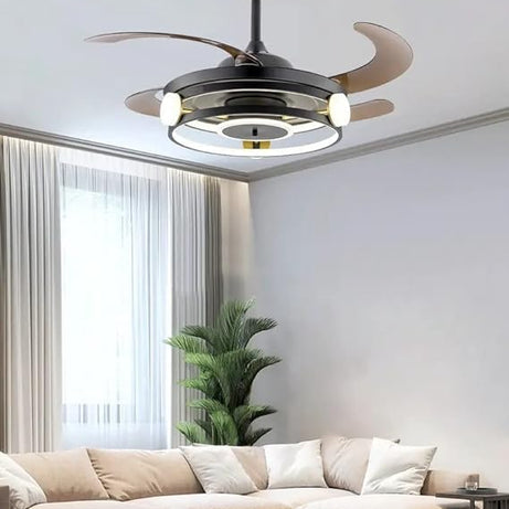 LED Smart Chandelier Fan With Remote Control and Diffrent Modes