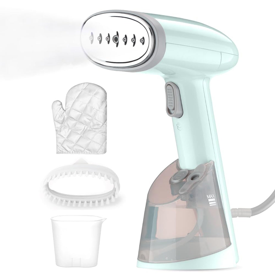 Goodscity Garment Steamer for Clothes, Steam Iron Press, Vertical & Horizontal Steaming up to 22g/min, 1200 Watt, 250 ml Water tank & 30 sec Fast Heating (GC 111), 12 month Warranty