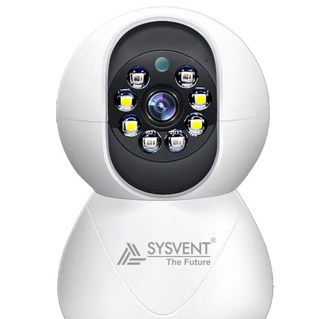 SYSVENT The Future CCTV Camera WiFi Camera 360 Degree Camera Pan Tilt Camera Motion Detection Camera Wireless Camera Baby Monitoring Camera HD Camera with 8 IR