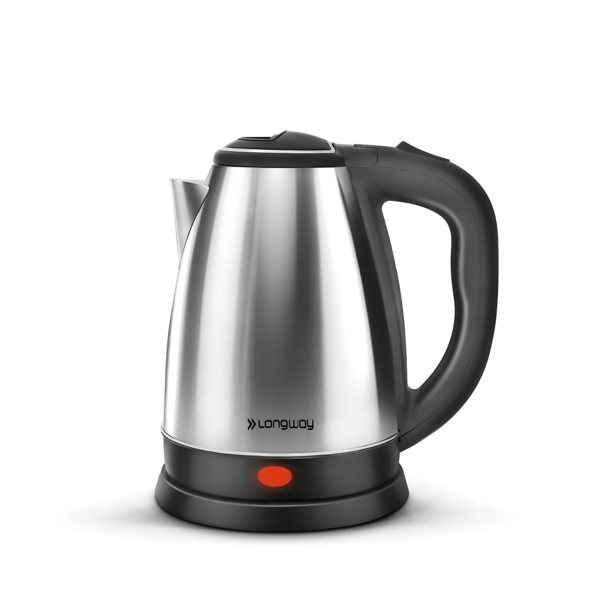 Longway Kestro 2 Liter Electric Kettle with Stainless Steel Body for Boiling (Black & Silver, 1500 Watt)