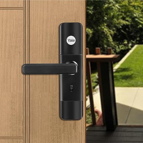 Yale YDME 50 NxT, Smart Door Lock with Biometric, Pincode, RFID Card & Mechanical Keys, Color- Black, for Home & Office (Free Installation)…