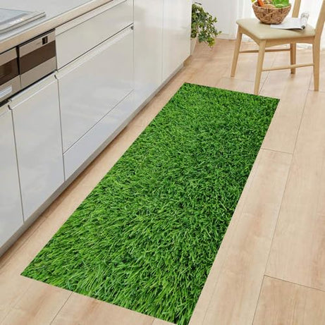 TRENDYRABBIT Trendy Rabbit (2X1 FT) 20 MM Density Natural Green Artificial Grass Mat/Carpet/Rug/Doormat for Lawn/Outdoor/Indoor/Balcony/Terrace/Main Door Entrance-TR-147