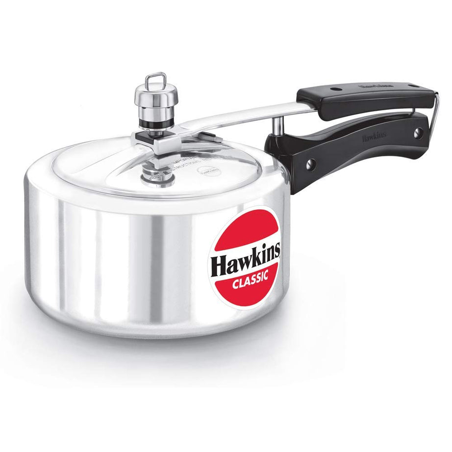 Hawkins Classic Aluminium Inner Lid Pressure Cooker, 2 Litre, Silver (CL20)