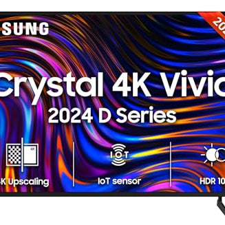 Samsung 138 cm (55 inches) D Series Crystal 4K Vivid Ultra HD Smart LED TV UA55DUE70BKLXL (Black)