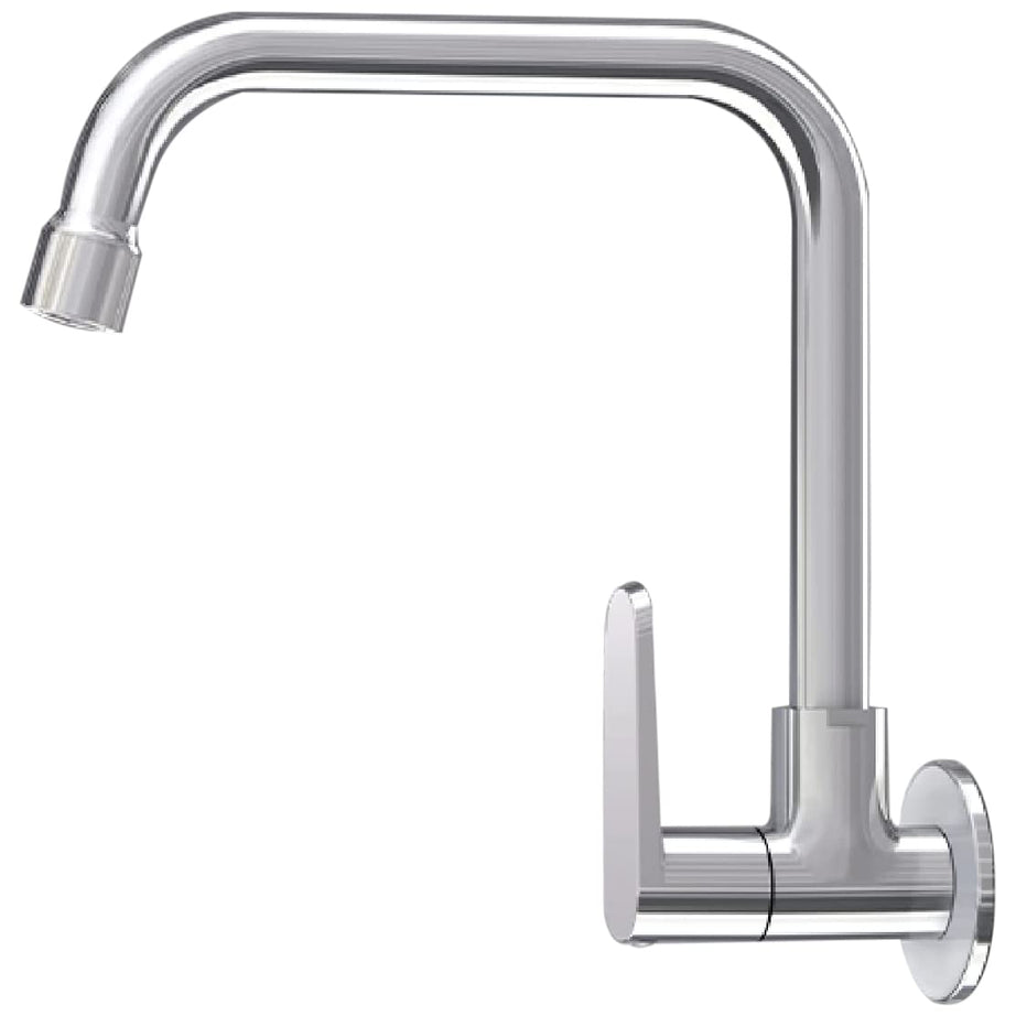 Kohler Beam Kitchen Tap, Wall Mount, Cold Only, Brass Material, 360 degree swivel, Polished Chrome Finish (25418IN-4-CP), Superior Foam Flow, 10 years warranty