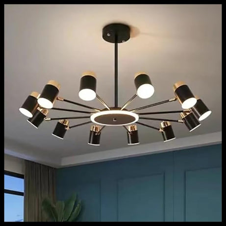 Smartway®- Chandelier for living room,modern,dining table,hall,hanging ceiling light,pendant lamp,-126 Watt Budapest,Smart Voice Assist (Google, Alexa), App Control