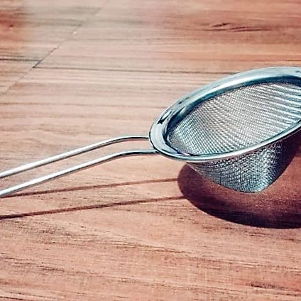 Dev Creations Strainer Stainless Steel Fine Mesh Strainer, Food Strainers, Small Strainer, Tea Strainer, Bar Strainer, Bar Funnel Style Strainer 3 inch: 1 Pc.