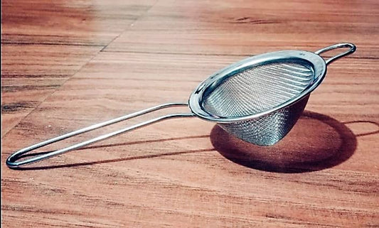 Dev Creations Strainer Stainless Steel Fine Mesh Strainer, Food Strainers, Small Strainer, Tea Strainer, Bar Strainer, Bar Funnel Style Strainer 3 inch: 1 Pc.