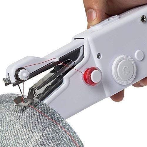 Electric Mini Portable Cordless Stitching Handheld Manual Sillai Machine Handy Stitch Sewing Machine for Home Tailoring DIY, Handheld Manual Sillai Machine