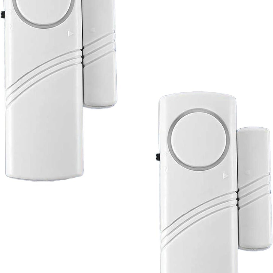 LIVYU LIFE Wireless Sensor Door Window Burglar Alarm | Personal Security Window & Door Alarm Bell | (Pack of 2 Sets)