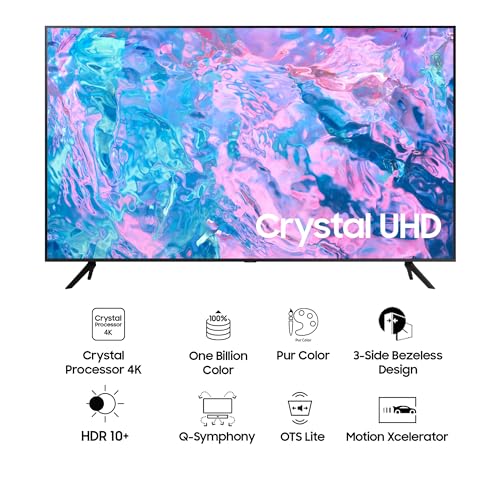 Samsung 108 cm (43 inches) Crystal iSmart 4K Ultra HD Smart LED TV UA43CUE60AKLXL (Black)