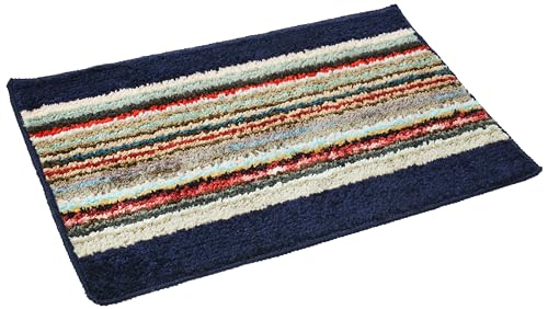 Amazon Brand - Solimo Microfiber Bath Mat | Anti-Skid | 38x58 cm (Blue)