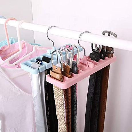 OROOBA® Wardrobe Multi Layer Scarf Hanger Multifunctional Tie Belt Rack Hanging Clothes Household Display Rack