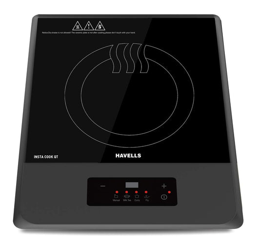 Havells Insta Cook QT Induction Metal Cooktop, Grey, 1200 W