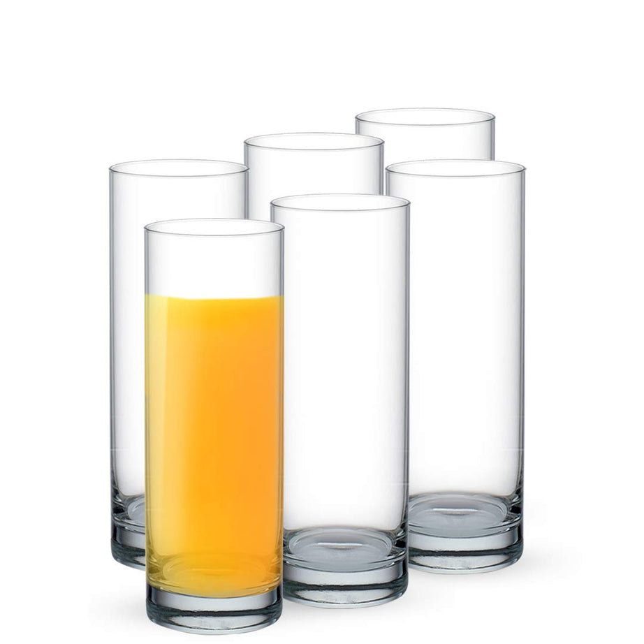 Ocean Beverage Glass Tumbler 340Ml - Set of 6 for Kitchen|Water|Hot&Cold Drinks|Juice|Cocktail|Milkshake|Smoothie|Ideal for Home|Party|Restaurant|Gifting|Special Occasion,Transparent