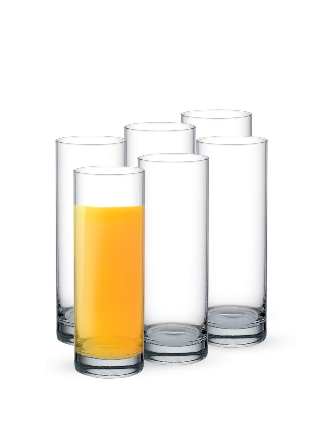 Ocean Beverage Glass Tumbler 340Ml - Set of 6 for Kitchen|Water|Hot&Cold Drinks|Juice|Cocktail|Milkshake|Smoothie|Ideal for Home|Party|Restaurant|Gifting|Special Occasion,Transparent