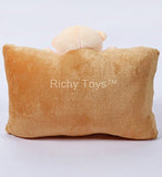 Richy Toys Babique Cute Baby Teddy Bear Pillow Stuffed Soft Plush Soft Toy Kids Birthday (Brown)