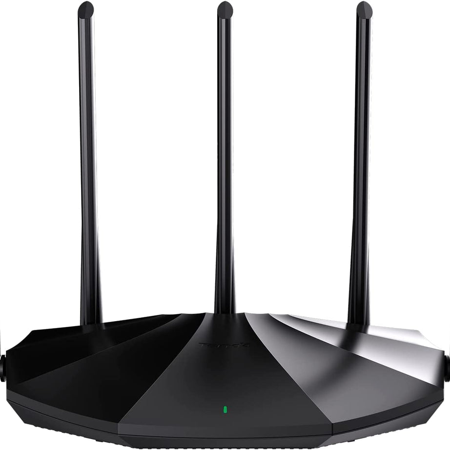 Tenda RX2 Pro WiFi 6 AX1500 Smart WiFi Router, Dual Band Gigabit Wireless Internet WiFi 6 Router, 5 * 6dBi High-Gain Antennas, 3 Gigabit LAN Ports, WPA3+OFDMA+MU-MIMO (Black)