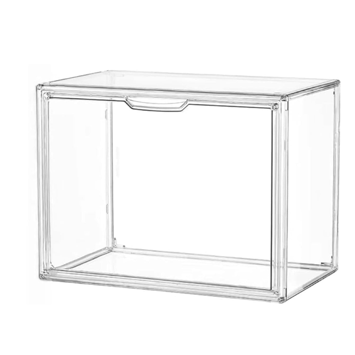 Hukimoyo 14 US Acrylic Shoe Storage Organizer Box Transparent Shoe Cabinet for Home Storage Box Stackable Container box (36L X 28W X 22H CM) (1 Pc)