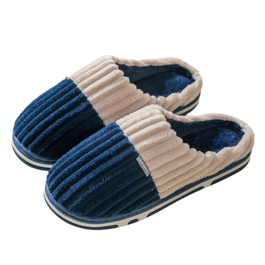 DRUNKEN Slippers For Women Men Winter Sandals Casual Flats Home Footwear Man Girls Sliders Flip Flops Chappals Ladies Clogs Sleeper Slides Stylish Ortho Soft Navy Blue 10 11UK