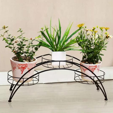 Meena Enterprises Gt Useful Decorative 3 Tier Planter Stand,Easy To Clean Below Area And Looks Pretty Good In Your House,Its Useful For Flower Pot Stand,Balcony Plant Stand, For Living Room,Pot Stand