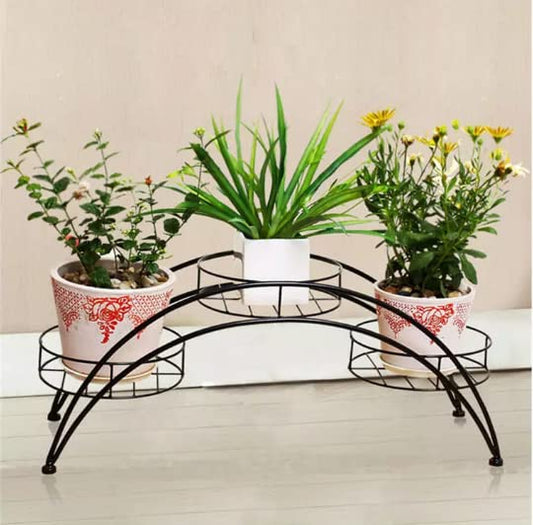 Meena Enterprises Gt Useful Decorative 3 Tier Planter Stand,Easy To Clean Below Area And Looks Pretty Good In Your House,Its Useful For Flower Pot Stand,Balcony Plant Stand, For Living Room,Pot Stand