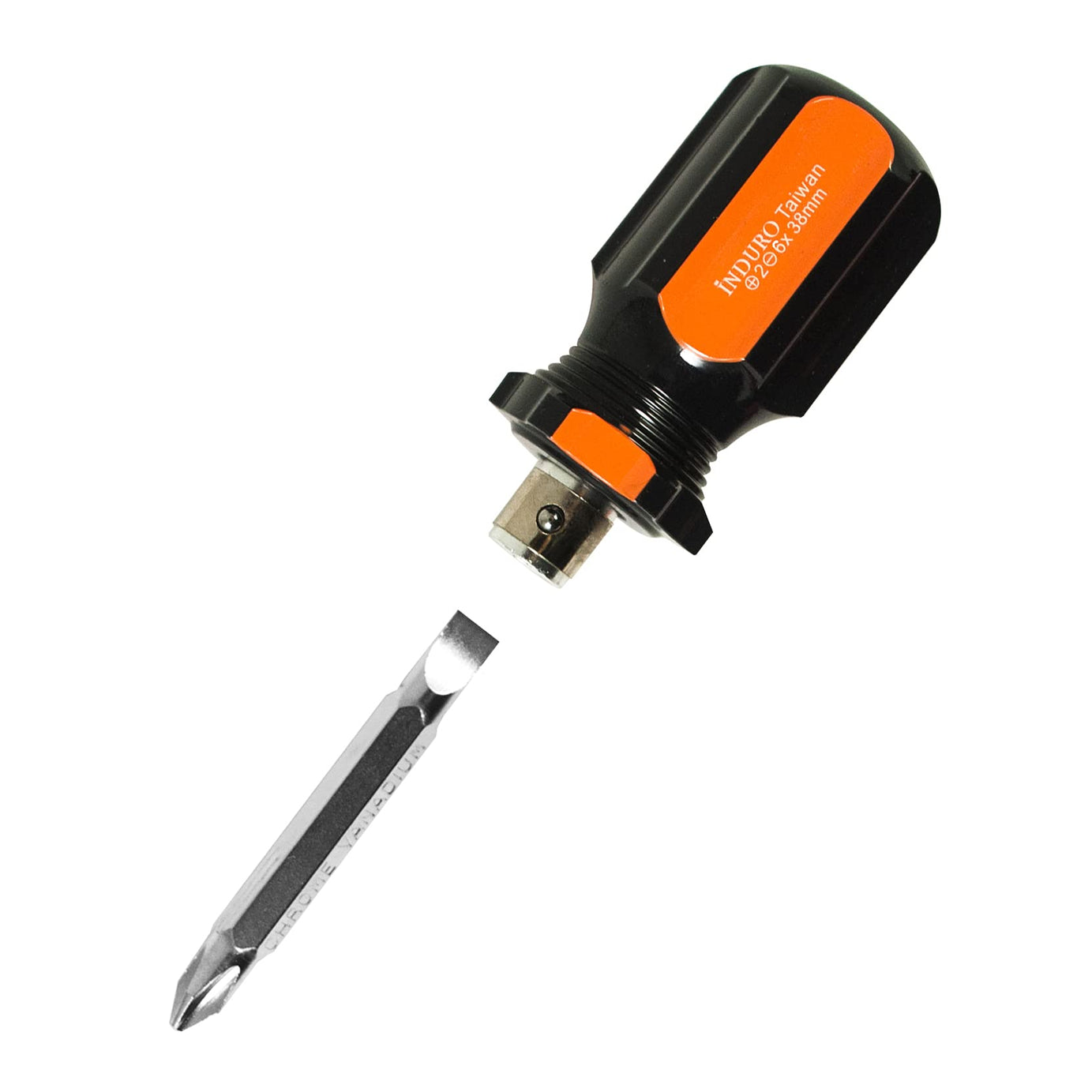 INDURO Screw driver 2IN1 stubby