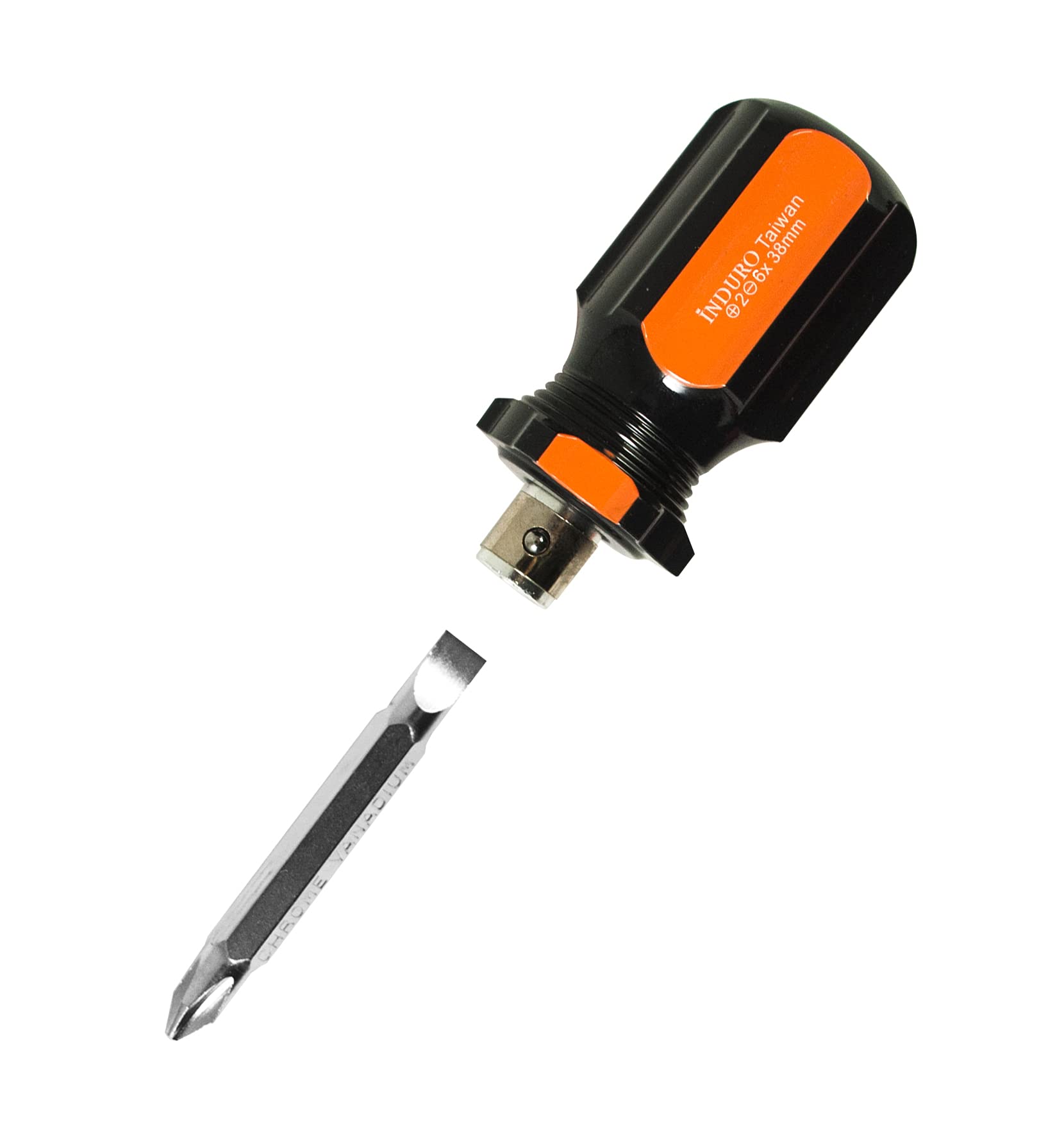 INDURO Screw driver 2IN1 stubby