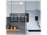 Samsung 322 L, 3 Star, Convertible 5-in-1 Digital Inverter with Display Frost Free Double Door Refrigerator (RT37C4523S8/HL, Silver, Elegant Inox, 2024 Model)