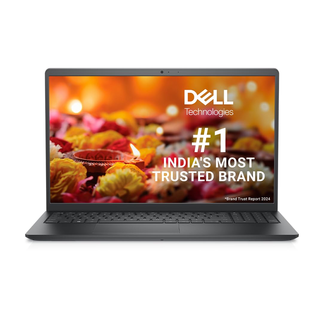 Dell 15 Thin & Light Laptop, Core i5-1235U Processor, 8GB RAM + 512GB SSD, 15.6" FHD Window 11 + MSO '21, 15 Month McAfee, Spill-Resistant Keyboard, Black, 1.66kg