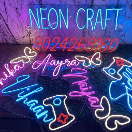 Custom Name Neon Light | Neon Sing Light Custom | Personalised Name Neon Light |Couple Name In Neon Customise |Wedding Hastag Neon Light | Birthay Party Neon Board (1 Alphabet)