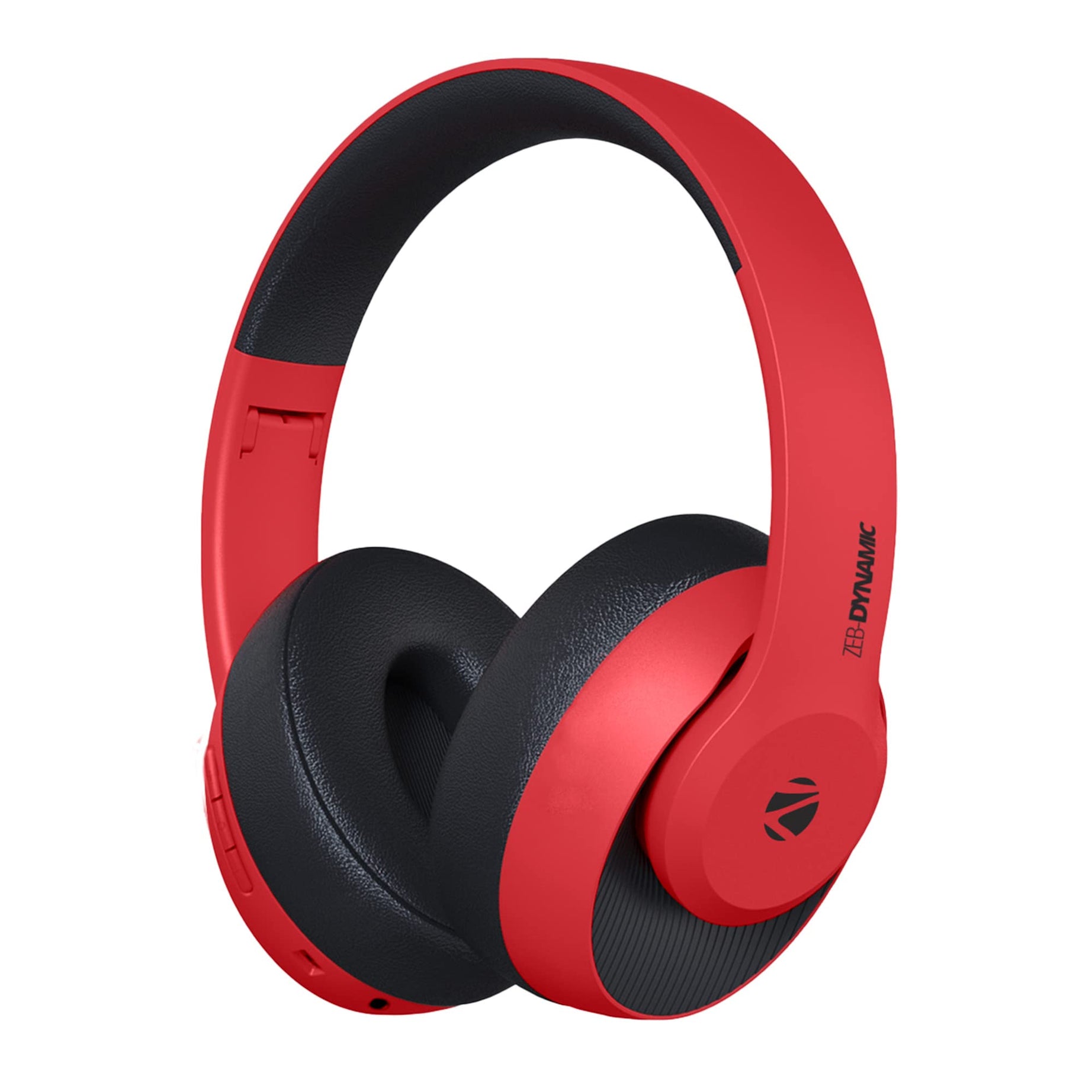 ZEBRONICS Zeb-Dynamic with Bluetooth Supporting Headphone, Aux Input, Call Function and Media/Volume Control | Voice Assistant Support (Red)