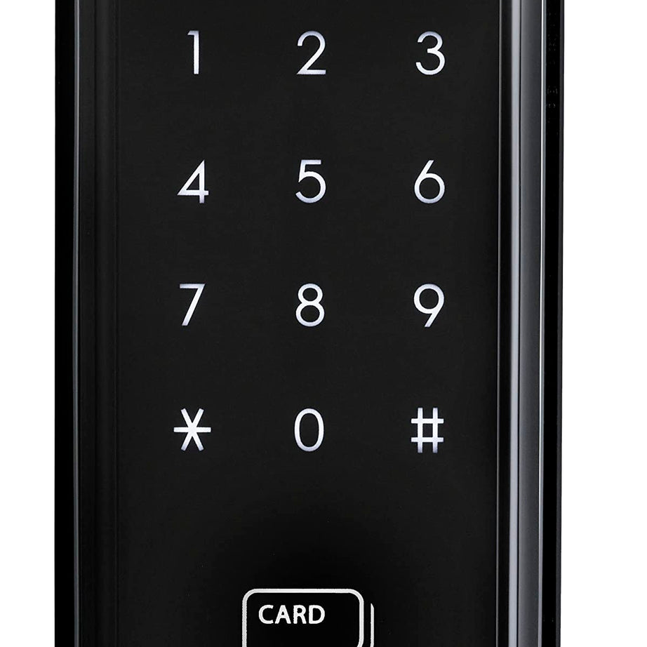 Godrej Advantis Rimtronic RF Digital Lock for Wooden Door | 2 in 1 Access | PIN Access | RFID Card | Black