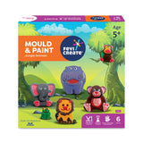 Fevicreate DIY Mould and Paint Jungle Animals craft kit | Kids DIY craft 5 years | DIY craft and paint kit