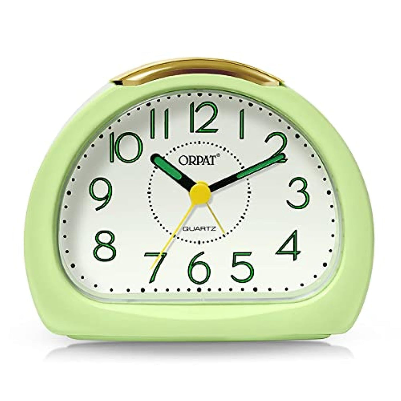 Ajanta Orpat Time Piece Beep Alarm Clock (Small_140X114X74 mm) (Green) Plastic, Analog