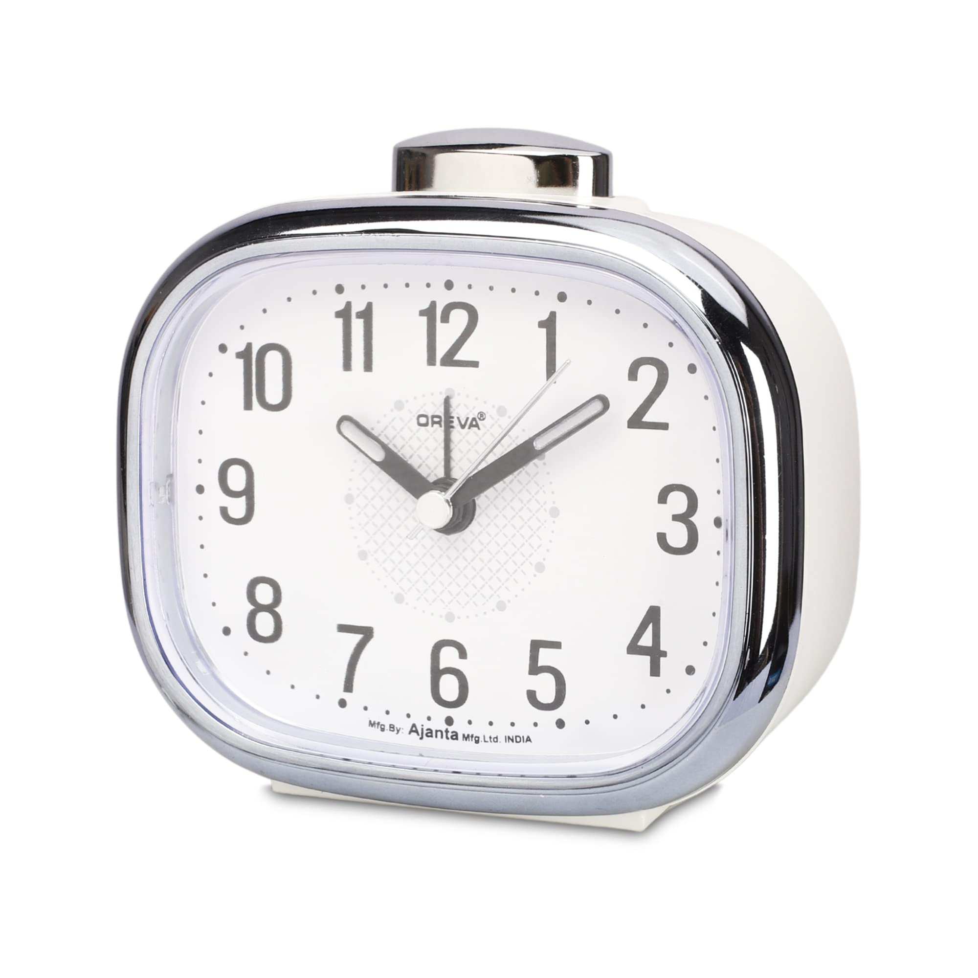 OREVA Bip Alarm Table Clock (Black Color 10.7 cm x 3.7 cm x 6.3 cm, AA3017)