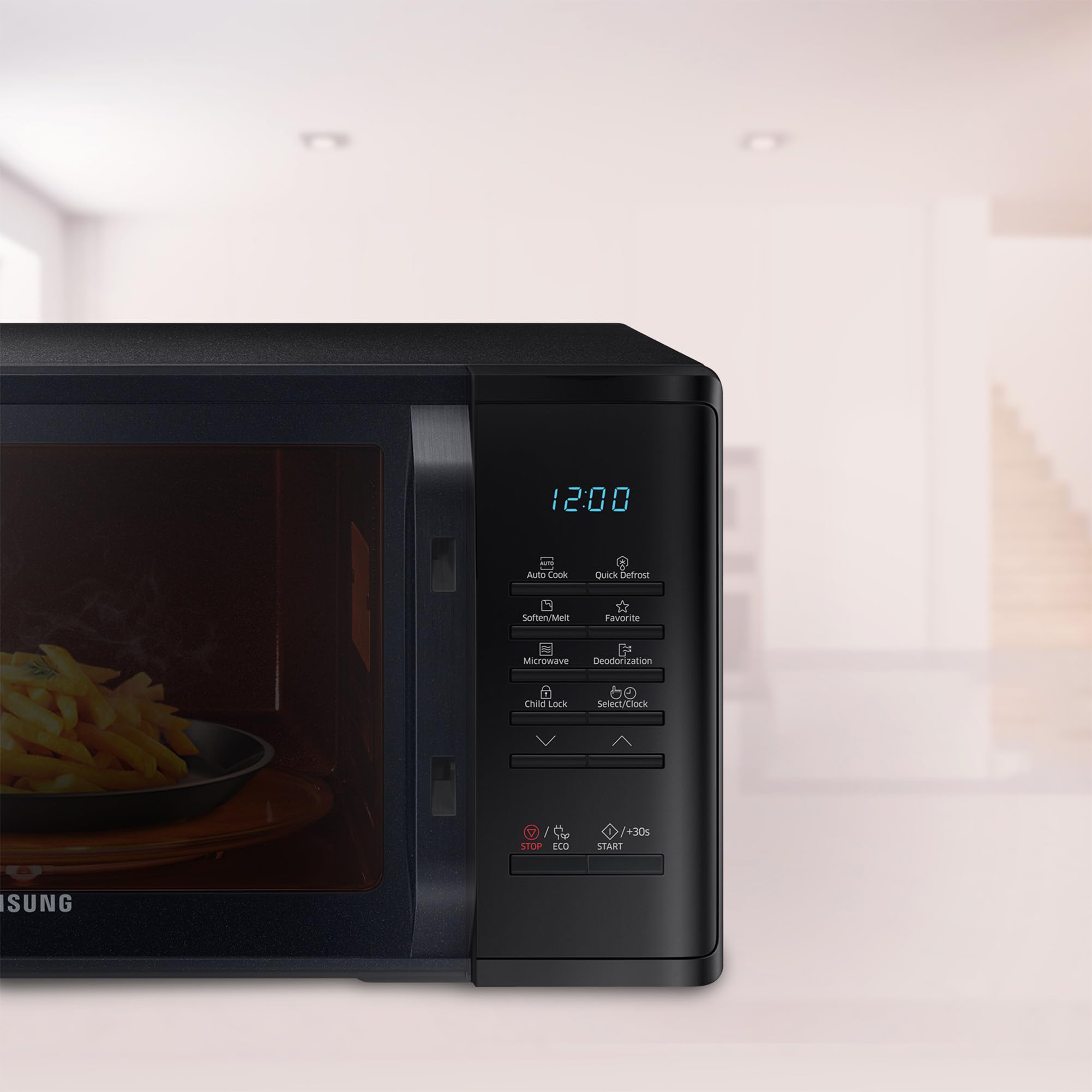 Samsung 23 L Solo Microwave Oven (MS23A3513AK/TL, Black, Gift for Every Occasion)