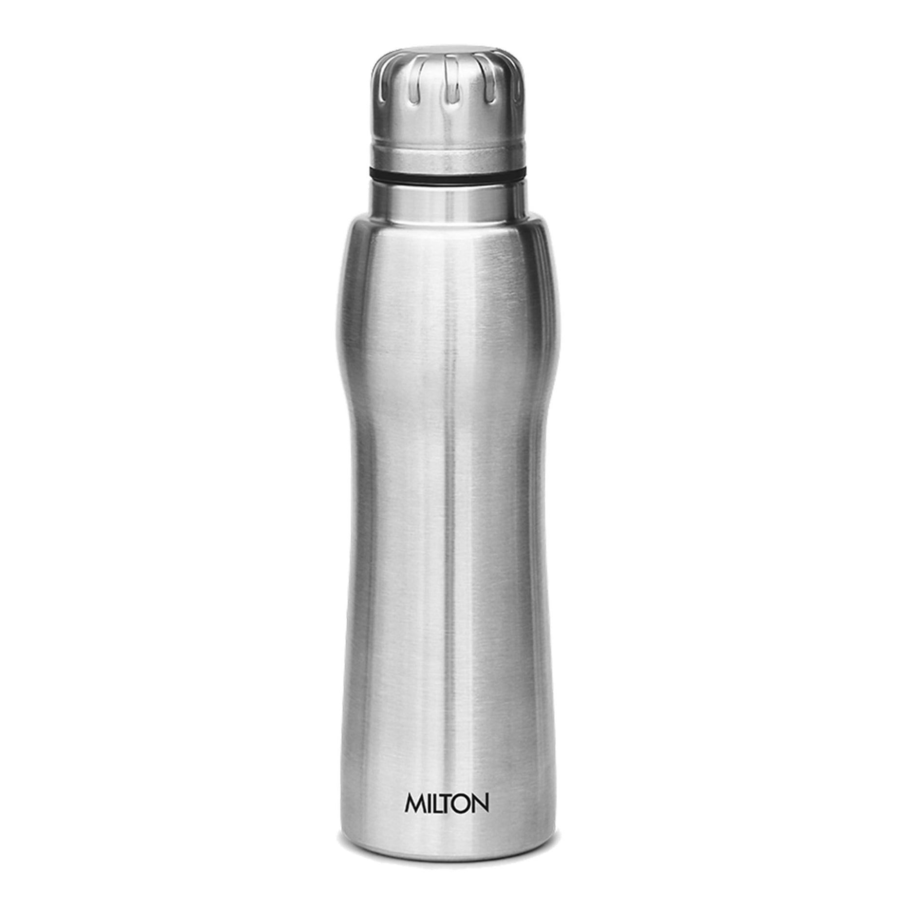 MILTON Elate 750 Stainless Steel Water Bottle, 635 ml, Silver | Office Bottle | Gym Bottle | Home | Kitchen | Hiking | Treking | Travel | Juice