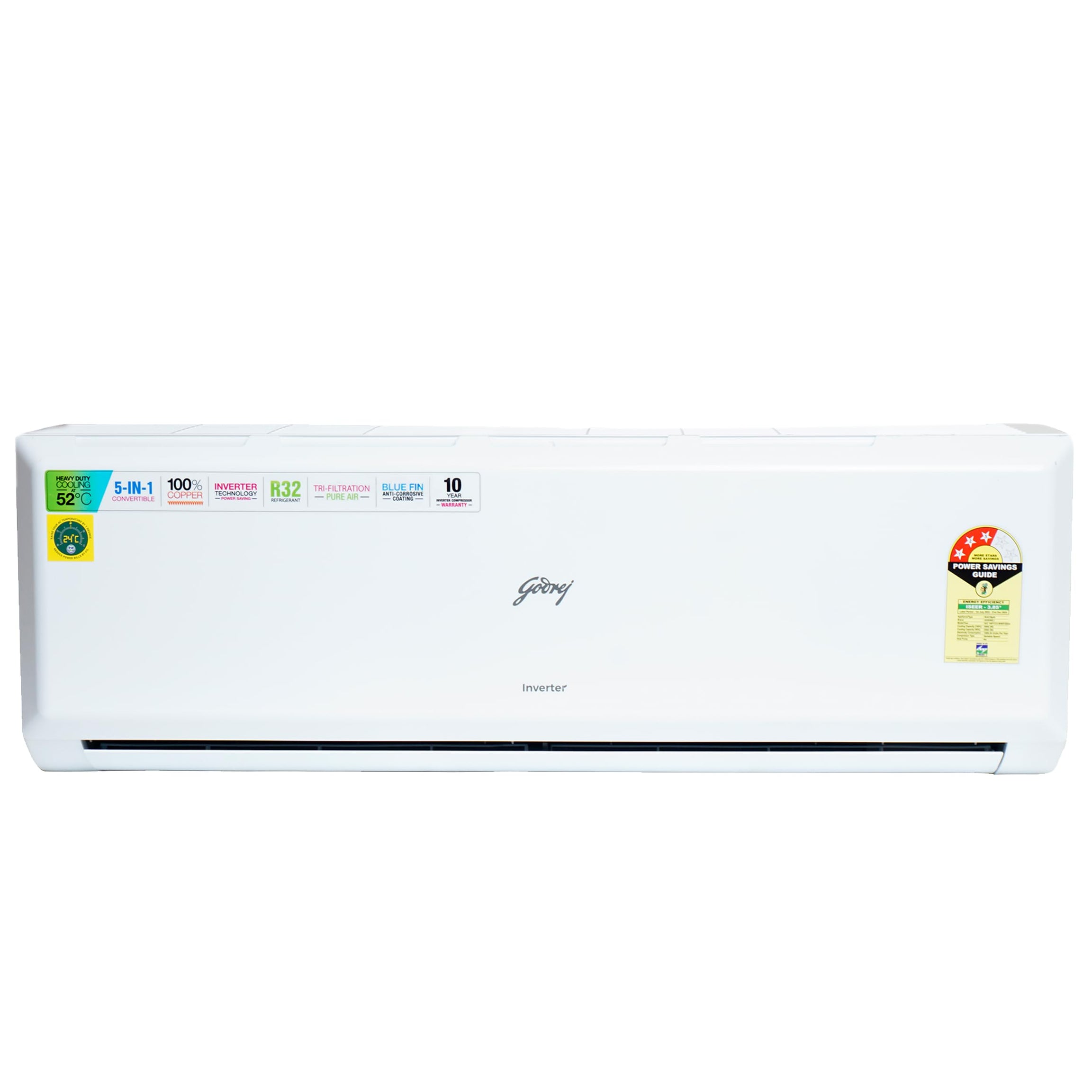 Godrej SIC 18PTC3-WWP 1.5 Ton 3 Star Inverter Split AC Copper 2024