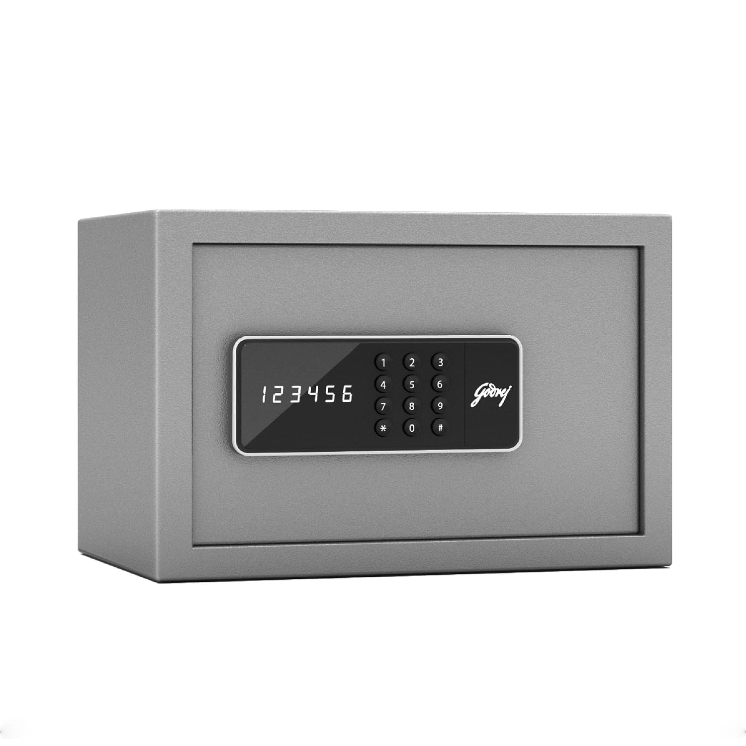 Godrej Security Solutions Forte Pro 10 Litres Digital Electronic Safe Locker for Home & Office with Motorized Locking Mechanism (Light Grey)