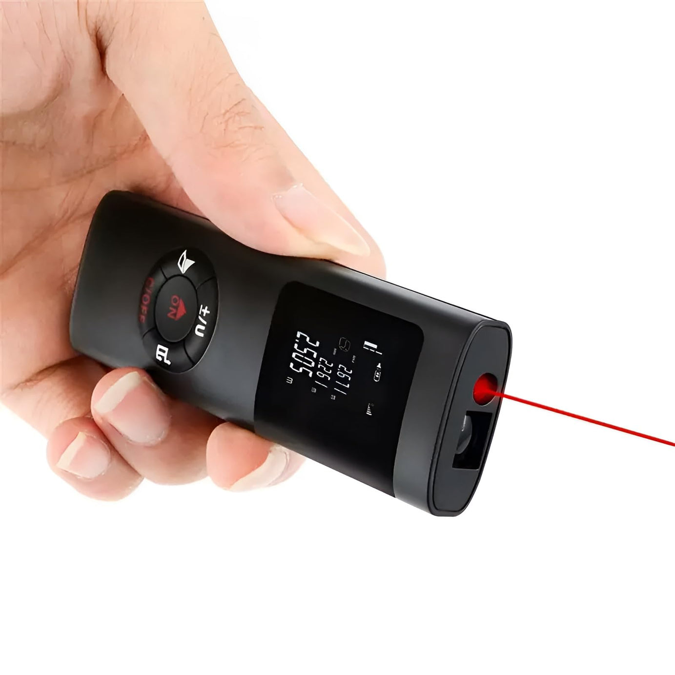 XPR3SS Rechargeable Ultra Mini Compact Laser Distance Meter Range Finder Portable Digital Measuring Device.